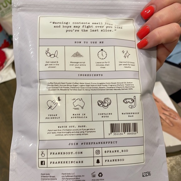 Frank Body Cacao Coffee Scrub 7.05oz - Picture 2 of 5